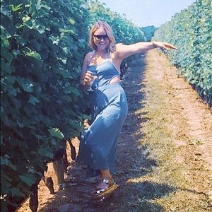 Pale Green Free People Tie Back Dress